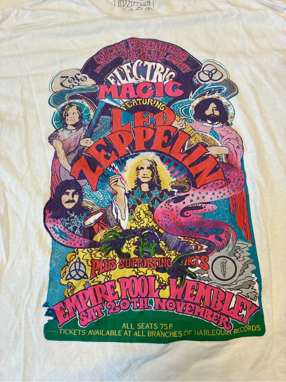 Led Zeppelin Electric Magic Wembley Graphic T-Shirt